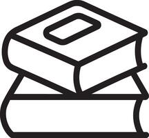 Clean and Minimalistic Icon of Two Stacked Books vector