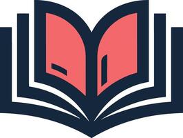 Professional Open Book Icon with a Modern Look vector