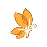 abstract Beauty Butterfly Logo Template flat design vector