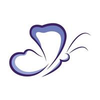 abstract Beauty Butterfly Logo Template design vector