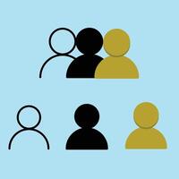 People Icon Set And Graphics Download vector