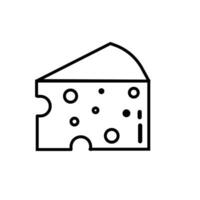 Swiss Cheese Icon, Line Art And Graphics vector