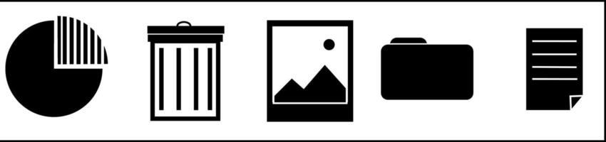 collection of multimedia icons for applications vector