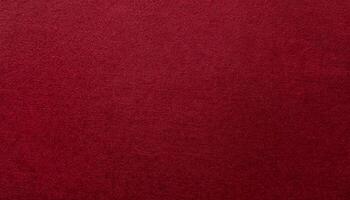 close-up of deep red velvet-finished paper with smooth surface and fine tactile texture photo