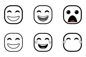 Big collection of emoticons featuring expressive emotions and reactions in line art icon set, perfect for multimedia and digital projects vector