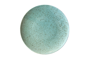 Above view with copy space empty plate on transparent background png