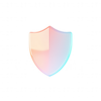A minimalist shield icon symbolizing protection and safety in digital design. png