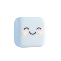 Cute smiling character design with a joyful expression for creative projects. png