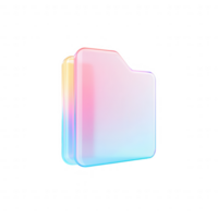 Stylish gradient folder icon representing digital organization and storage. png