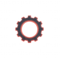 A close-up image of a gear, symbolizing engineering and mechanical processes. png