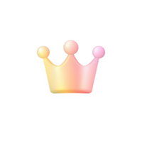 A colorful and elegant crown icon design suitable for various creative projects. png