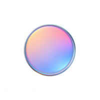 A colorful, abstract gradient circle with soft hues and smooth edges, ideal for backgrounds. png