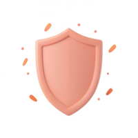 A minimalistic shield icon representing protection and security concepts. png
