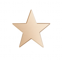 A simple, elegant golden star icon for versatile graphic design applications. png