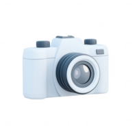 A sleek white camera design ideal for photography and design projects. png