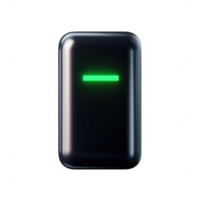 A sleek, modern device with a green indicator light, illustrating advanced technology. png