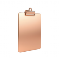 Blank clipboard for notes, presentations, or organization. Ideal for office settings. png