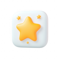 Colorful star icon on a modern background, ideal for app design and web graphics. png