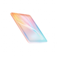 Futuristic smartphone design with vibrant colors and a sleek, modern aesthetic. png