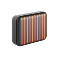 Modern portable device with sleek design and glowing lines for futuristic appeal. png