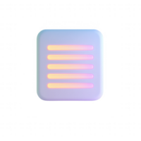 Stylish abstract icon with glowing lines on a soft background, ideal for modern designs. png