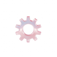 A colorful gear icon representing innovation and mechanical engineering. png