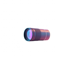 A high-quality camera lens showcasing modern design and vibrant colors. png
