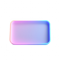 A modern, colorful tray design with a smooth gradient for stylish presentations. png