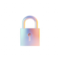 A modern digital lock symbolizing security and privacy in technology. png