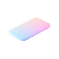 A sleek, modern smartphone with a vibrant gradient design on a white background. png