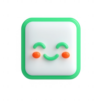 Colorful smiling face icon perfect for digital design and user interface. png