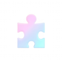 A colorful puzzle piece representing problem-solving and creativity. png