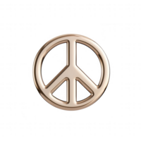A shiny peace symbol representing harmony and unity in modern design. png