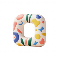 Colorful abstract design with playful shapes and forms on a decorative backdrop. png