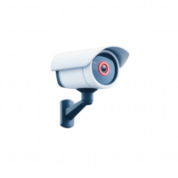 Modern security camera with advanced features for surveillance and safety. png