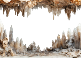 Stalactite and Stalagmite Isolated on Transparent Background png