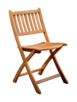 Wooden Folding Chair Isolated on Transparent Background png