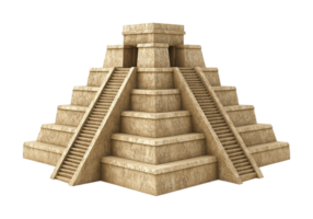 Ziggurat Isolated on Transparent Background png