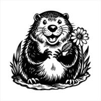 Groundhog Burrow Vectors
