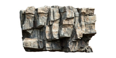 Rocky stone formation isolated on transparent background png