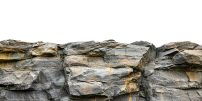 Rocky cliff face isolated on transparent background png