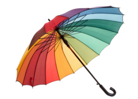 Colorful Rainbow Umbrella, Rain Protection, Vivid Hues, Open Canopy, Spring Summer Accessory, Weathe png