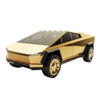 Golden Futuristic Car Concept Design png