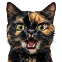 Tortoiseshell Cat Portrait png