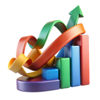 Growth Chart Upward Trend, Progress, Success, Data Visualization, Business Analytics, Financial Performance, Market Research, Statistics, Development, Increase png
