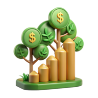 Financial Growth Sustainable Investing A Visual Representation png