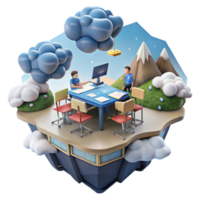 Collaborative Learning A Digital Island for Creative Teamwork png