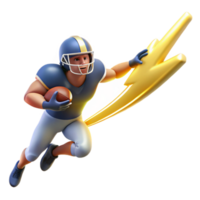 Fast Forward Football A 3D Animation of a Player s Speed and Success png
