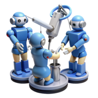 Robots Collaborating on Automated Task png