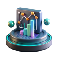 Data Visualization Charts, Graphs, and 3D Models for Insights png